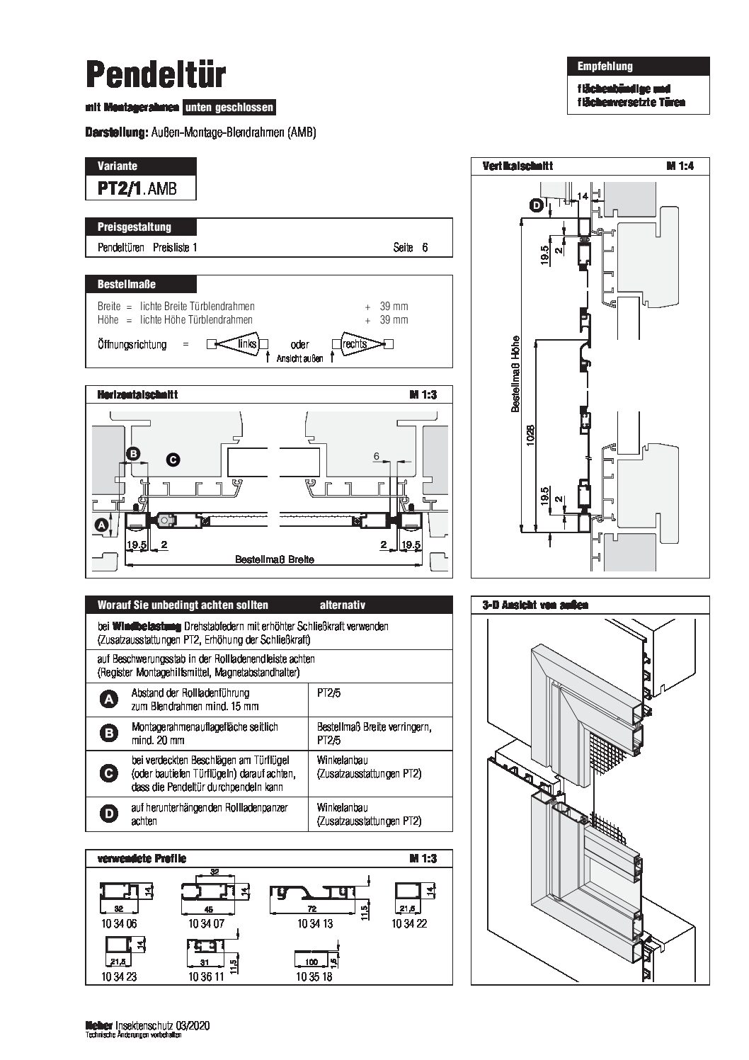 Pendelture Pt 2 1 Amb Insektenschutz Bestellen